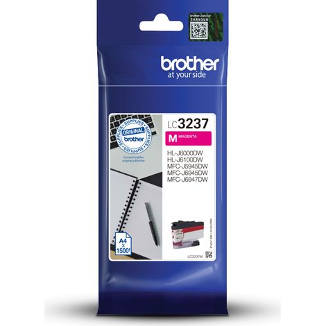 Brother LC3237 couleurs séparées pour imprimante jet d'encre magenta (1/3)