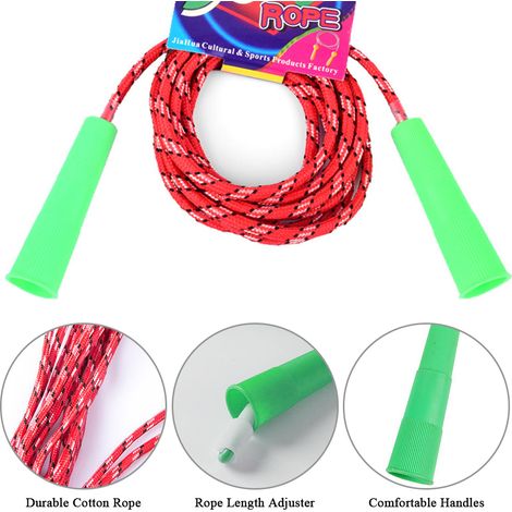 Corde à sauter réglable pour femmes, hommes, enfants, pour la gymnastique à domicile, l'entraînement physique (1/5)