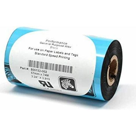 Zebra 2300 Wax ruban noir pour imprimantes matricielles