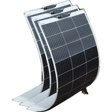 Kit de panneaux solaires flexibles, 600W de puissance, configuration de 4 panneaux (1/2)