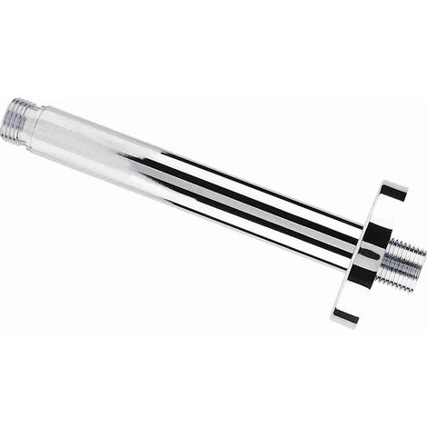 Brazo de ducha de techo de acero inoxidable cromado con manguera Extensión de pared de 20 cm Norma británica G1/2 209,5 g (1/5)