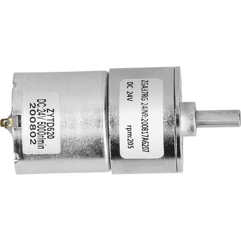 Motoréducteur à axe excentrique, micro moteur électrique 24V, couple élevé, vitesse lente, engrenage réducteur (1/5)