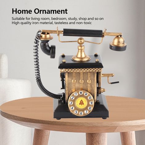 Téléphone portatif de style européen - Décoration pour chambre, salon ou vitrine (1/5)