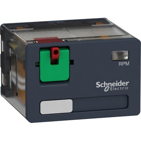 relais de puissance zelio rp - embrochable - 15a - 4of - 230v ac - schneider electric rpm41p7