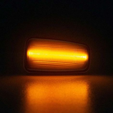KIT 2 INDICATORI DI DIREZIONE LATERALI A LED COMPATIBILE CON Fiat Scudo I, Ulysee I Lancia Zeta , VETRO GIALLO