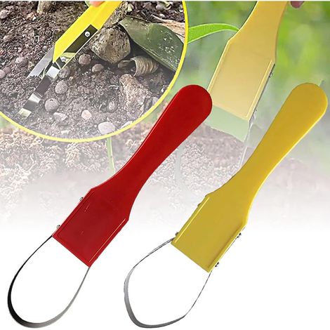 Anillos hortícolas para retirar césped - Extractor de césped hortícola - Raspador de césped hortícola con mango de madera - Adecuado para horticultura, mantenimiento de césped y jardines.