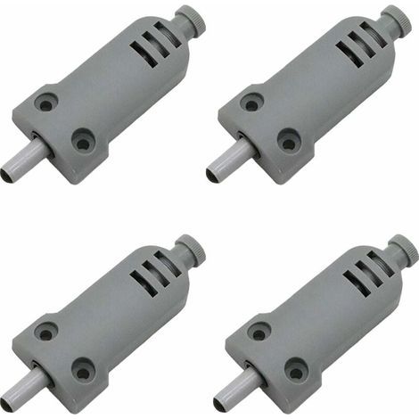 Lot de 4 amortisseurs de porte de meuble en plastique Touch Latch fermeture buffer pour portes d'armoire Case Drawer Charnière Push to Open System, anticollision, amortissement des chocs (1/4)