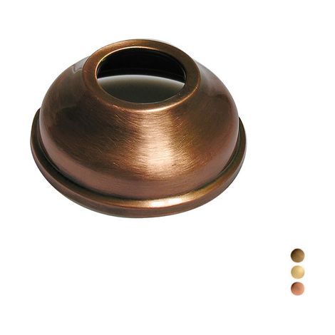 Rosone in ottone per wc diam. 76 mm foro 32 mm -  ramato