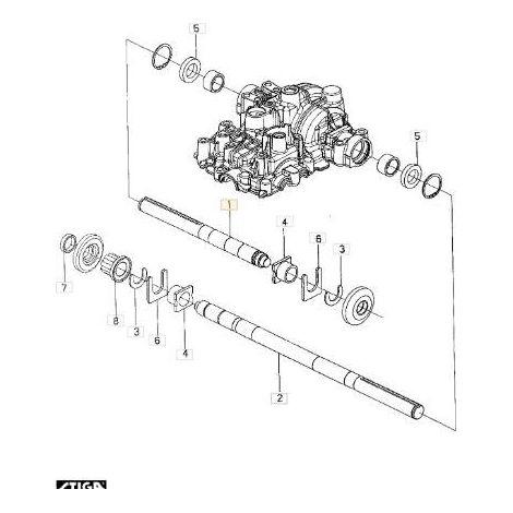 ASSE ORIGINALE STIGA - 1139-1433-01