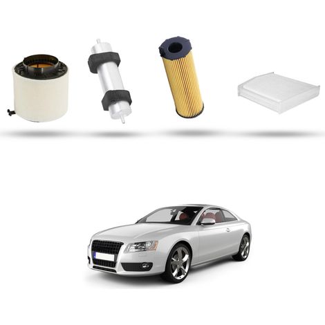 Kit Tagliando 4 filtri compatibile con Audi A5 (8T3,8F7,8TA) 3.0 tdi 176kw dal 2007 (1/5)