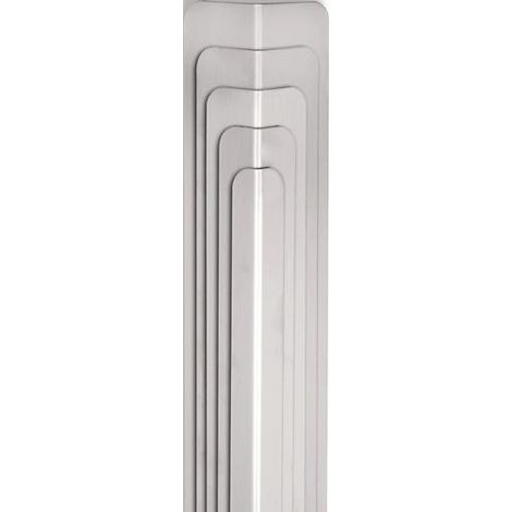 Eckschutzwinkel L.1500mm Schenkelhöhe 20x20mm VA 1.4301 geb.Korn 240 (1/4)
