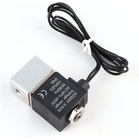 Électrovanne 3 voies à 2 positions, interface G1/8", indice de protection IP65, solénoïde en alliage d'aluminium, 220 V CA (1/5)