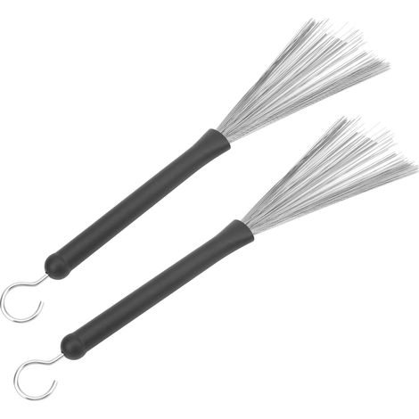2 Brosses à Rouleau en Acier Inoxydable pour Batterie avec Manche Rétractable (1/5)