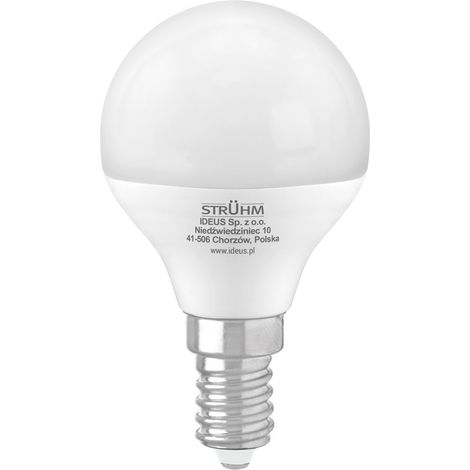 Ampoule LED E14 4W - Blanc Froid - 400lm - 6600K - 160° - STRÜHM (1/2)