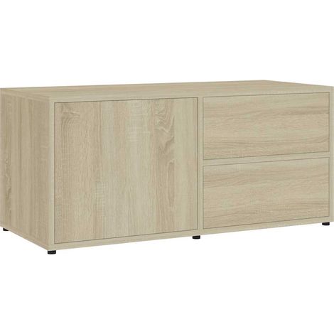 Maison Exclusive - TV-Schrank Sonoma-Eiche 80x34x36 cm Holzwerkst (1/5)