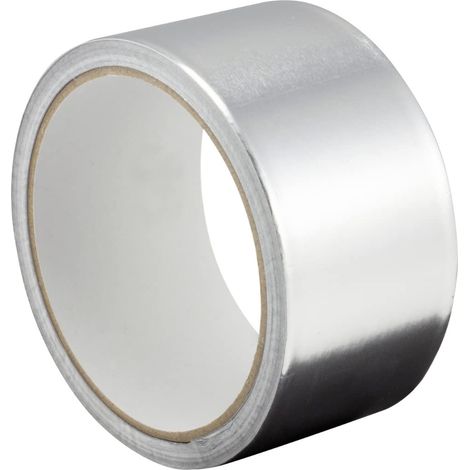 Ruban adhésif en aluminium   50 mm x 10 m   autocollant   imperméable et résistant à la chaleur   pour étanchéifier, réparer, isoler, ventialtion