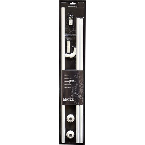 Telaio per Tende Doccia a Estensibile 140 X 80 Bonita l in Alluminio 80 cm