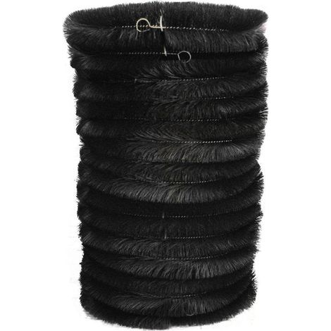 Set of 15 Black Gutter Brush Leaf Guard (4m) (1/5)