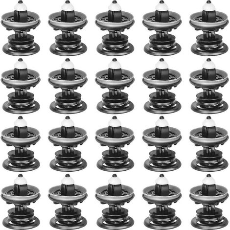 20 pièces rivets pour voiture, clips pour assouplissement auto clip de fixation pour panneaux de porte pour intérieurs auto panneau pare-chocs porte (1/4)