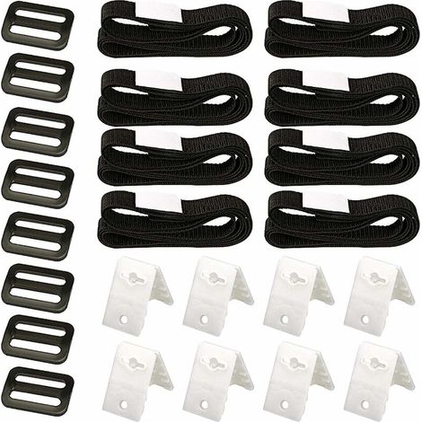 Kit Fijación Cubierta Solar - Correas Nylon 1,8 m x 2,5 cm - Para Bobinado Cubierta Piscina - 8 Unidades (1/5)