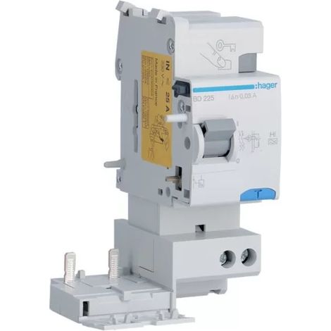 Hager BD225 Bloque diferencial 2P 25A 30mA HI