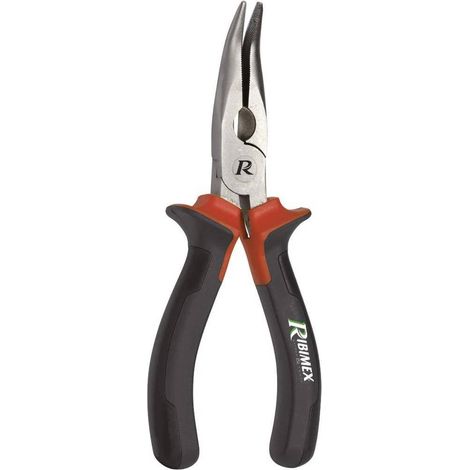 Pince Courbe Bec L. 160 mm - Acier Traité - Précision et Maniabilité - Idéale pour Travaux Fins - D-Work