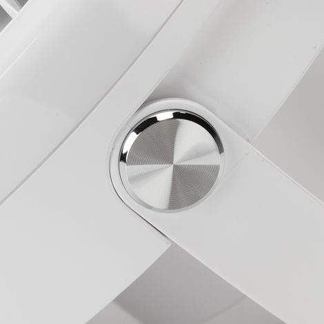 Intelligenter elektrischer Ventilator mit Fernbedienung und 3 Geschwindigkeitsstufen, Mini-Ventilator für drinnen und draußen, weiß (1/5)