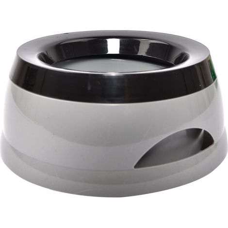 Distributeur d'eau pour Chien Antidérapant Bol d'eau pour Chien Anti Débordement de Flottabilité, Gamelles de Voyage Amovible Gamelle à Eau pour Animal Domestique Gris (1/5)