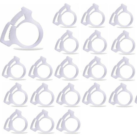 20 pièces B15 pinces de fixation du tuyau de balayage de piscine, convient pour le nettoyeur de piscine Polaris 180 280 360 380 480 (1/4)