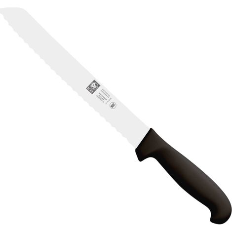 Icel coltello pane arrosti professionale acciaio inox nero 25 cm