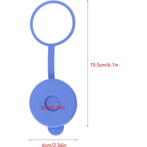 Ortviai Bouchon étanche pour bidon d’eau de 18,9 L (5 gallons) – 3 pièces en silicone alimentaire avec anneau suspendu (1/4)