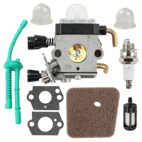 Kit de Carburateur compatible avec STIHL FS38 FS45 FS46 FS55 KM55 Pièces et Accessoires Moteur Remplacer kit de Conduite de Carburant Filtre à Air (1/4)