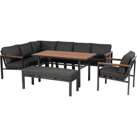 Gardissimo Alu Garten Ecklounge / Sitzgruppe "Norento" (1/5)