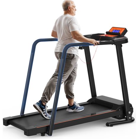 Tapis roulant per uso domestico, tapis roulant con maniglie estensibili per il fitness riabilitativo, tapis roulant portatili e pieghevoli per anziani con controllo tramite app opzionale, tapis roulan (1/5)