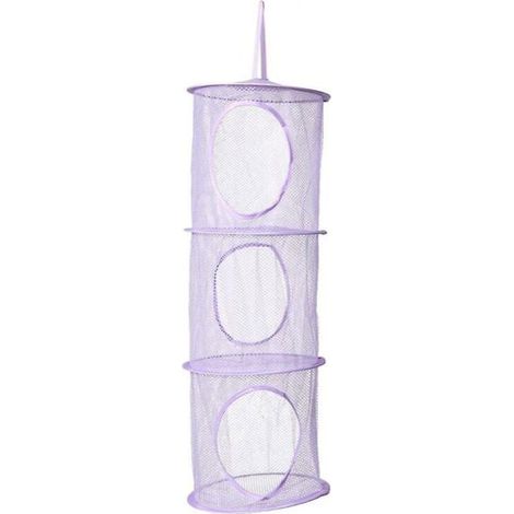 HONORNIC - Filet de rangement suspendu, sac en filet pliable portable à 3 niveaux (1/5)