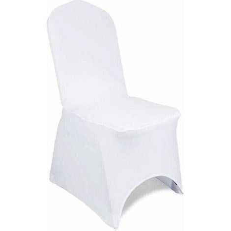 10er-Pack elastische, abnehmbare und waschbare Stuhlhussen aus Elasthan für Hochzeit, Bankett, Zeremonie, Hotel, Esszimmer, Party und Dekoration (1/4)