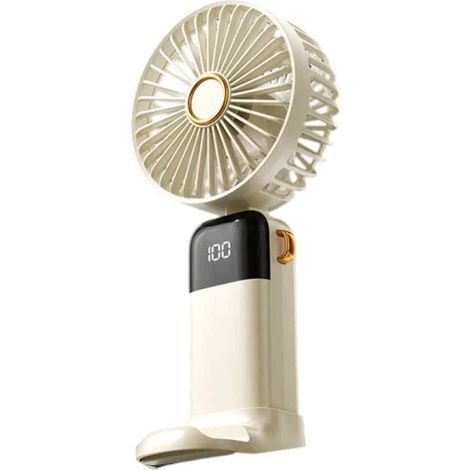 Ventilateur de poche pliable et silencieux, mini-ventilateur de bureau, facile à transporter et de grande taille, idéal pour l'été. (1/5)