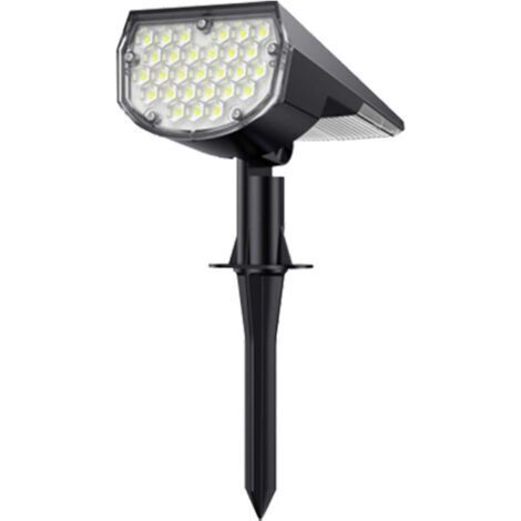 Leistungsstarke Lampe [37 LEDs] Solar-Außenstrahler IP65 wasserdicht, Licht, Beleuchtung für Gartendekorationen (Kaltweiß)