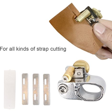 Couteau de précision pour cuir avec 3 lames interchangeables, outil de coupe pour artisanat et projets DIY (1/3)