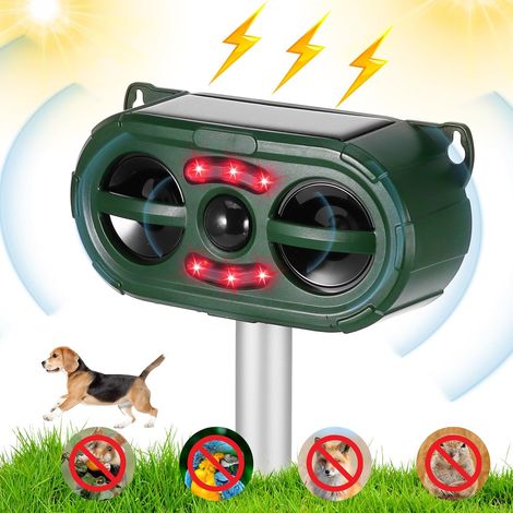 Katzenabwehrgerät für den Garten, Ultraschall-Tiervertreiber, Solar-Katzenabwehrgerät mit PIR-Sensor und Blitzlicht, 5 einstellbare Modi, IP54 wasserdicht, effektives Abwehrmittel gegen Katzen und Hun (1/5)