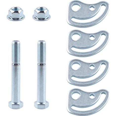 Kit de boulons de réglage pour bras de suspension – K100026 / MS50067 / AK90269PR – finition argent, acier résistant (1/4)