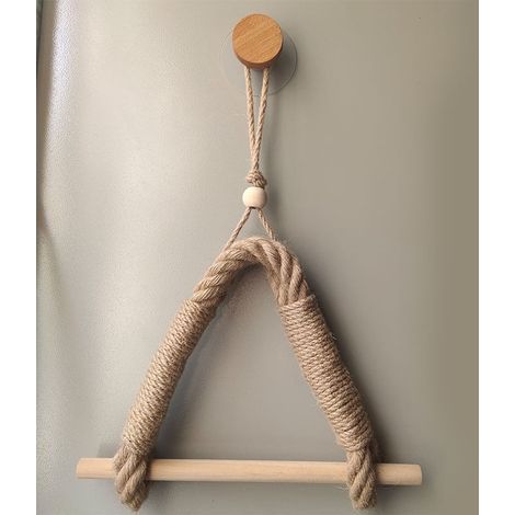 Porte-rouleau de papier toilette sans perçage - Style vintage - Pour WC et salle de bain - 60 cm (1/5)