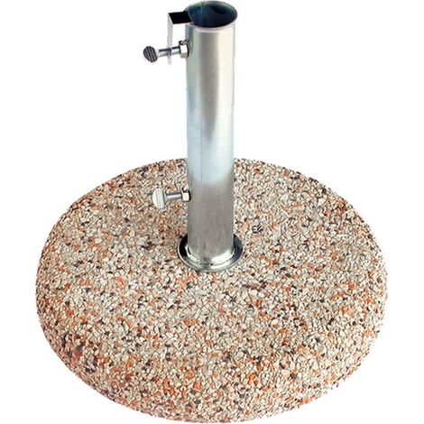Graniglia-Basisgewicht 35 kg mit Rohr Ø 45 cm für stabile Sonnenschirme (1/2)