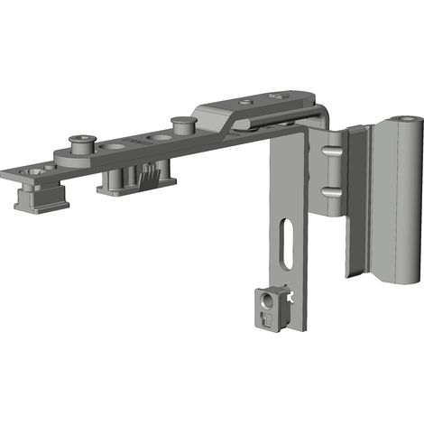 Winkhaus DL.C.ET.20-13.RS.WS Drehlager, Fensterbeschlag, Scharnier, Drehhemmung, Justierung, Stahl verzinkt, weiß, rechts, 130 kg Belastung, für Holz Kunststoff Aluminium