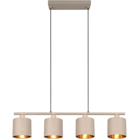 Reality Pendelleuchte Tommy 75 x 12 cm warm beige E14 (1/3)