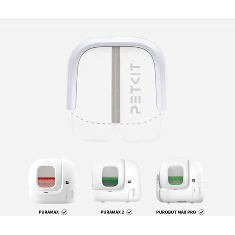 Tenda magnetica - PETKIT - 2.0 - Per lettiera PURAMAX & Purobot Max - Bianco