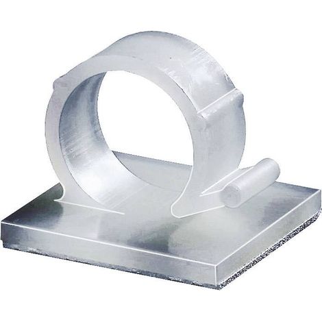 HellermannTyton Embase de fixation autocollant 151-13119 Plage de Ø du faisceau 18 mm (max) 2 pc(s) S305342