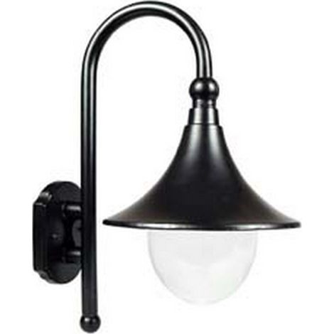1PZ LANTERNA CON BRACCIO MODELLO PARIGI - 100w IP44 mm.355x442h. colore nero