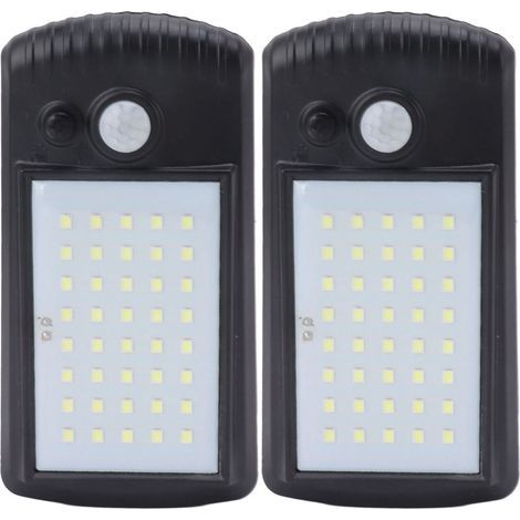 Asixxsix Lot de 2 Lampes Solaires pour Parasol de Terrasse, Capteur de Mouvement Solaire à Clipser pour Extérieur Ip65 étanche 2 Mode de sécurité Solaire pour Clôture, Terrasse, Mur, Garage (1/5)