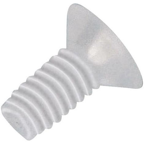 Vis à tête bombée fraisée TOOLCRAFT 839987 10 pc(s) M4 20 mm tête fraisée cruciforme plastique, Polyamide N/A C20064 (1/5)